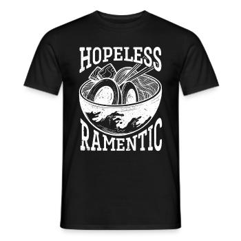 Ramen Noodle Soup Japanese Kawaii Gift Ramen - Men's T-Shirt - black - Front - AI Model Male 178 light (178cm)