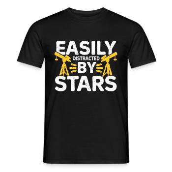 Stargazer Gift Kosmologie Stargazing - Männer T-Shirt - Schwarz - Vorne - AI Model Male 178 light (178cm)