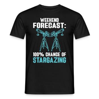Stargazer Gift Kosmologie Stargazing - Männer T-Shirt - Schwarz - Vorne - AI Model Male 178 light (178cm)
