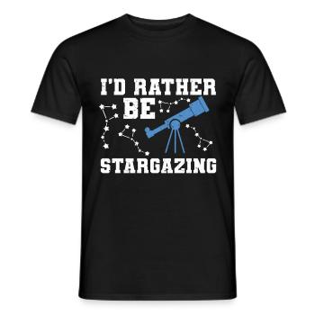Stargazer Gift Kosmologie Stargazing - Männer T-Shirt - Schwarz - Vorne - AI Model Male 178 light (178cm)