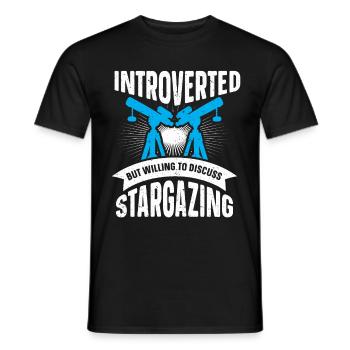 Stargazer Gift Kosmologie Stargazing - Männer T-Shirt - Schwarz - Vorne - AI Model Male 178 light (178cm)