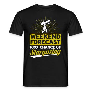 Stargazer Gift Kosmologie Stargazing - Männer T-Shirt - Schwarz - Vorne - AI Model Male 178 light (178cm)