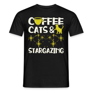 Stargazer Gift Kosmologie Stargazing - Männer T-Shirt - Schwarz - Vorne - AI Model Male 178 light (178cm)
