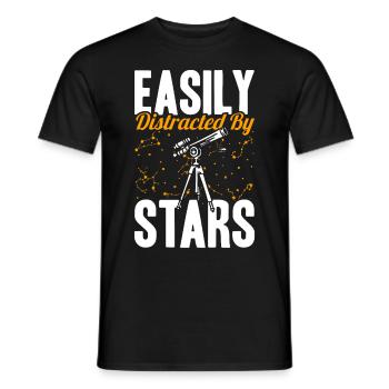 Stargazer Gift Kosmologie Stargazing - Männer T-Shirt - Schwarz - Vorne - AI Model Male 178 light (178cm)
