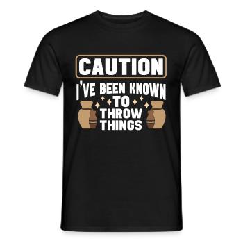 Ceramic Oven Cermaicist Ceramic Clay Oven Pot - Men's T-Shirt - black - Front - AI Model Male 178 light (178cm)