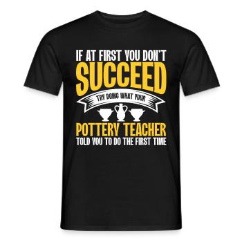 Ceramic Oven Cermaicist Ceramic Clay Oven Pot - Men's T-Shirt - black - Front - AI Model Male 178 light (178cm)