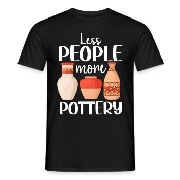 Ceramic Oven Cermaicist Ceramic Clay Oven Pot - Men's T-Shirt - black - Front - AI Model Male 178 light (178cm)