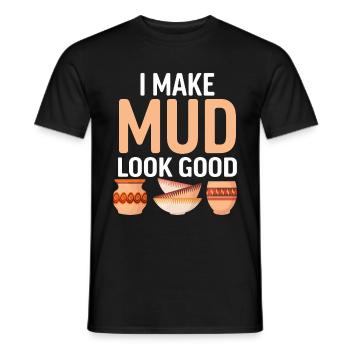 Ceramic Oven Cermaicist Ceramic Clay Oven Pot - Men's T-Shirt - black - Front - AI Model Male 178 light (178cm)