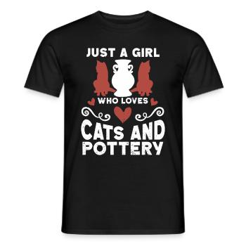 Ceramic Oven Cermaicist Ceramic Clay Oven Pot - Men's T-Shirt - black - Front - AI Model Male 178 light (178cm)