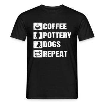 Ceramic Oven Cermaicist Ceramic Clay Oven Pot - Men's T-Shirt - black - Front - AI Model Male 178 light (178cm)