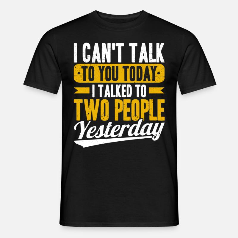 Introvertiert Geschenk Sarkastisch Introvertiert - Männer T-Shirt - Schwarz