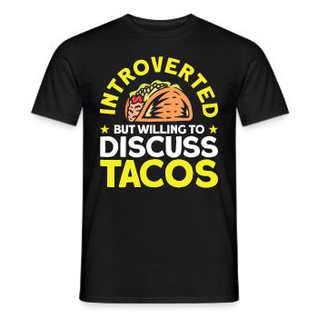 Introverted Gift Sarcastic Introverted - Men's T-Shirt - black - Front - AI Model Male 178 light (178cm)