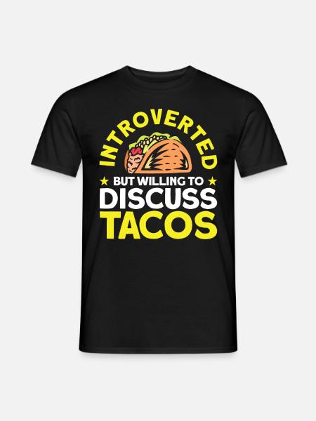 Introverted Gift Sarcastic Introverted - Men's T-Shirt - black