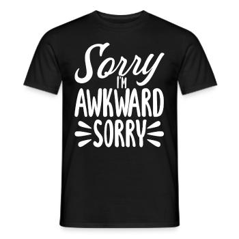 Cadeau Introverti Sarcastique Introverti - T-shirt homme - noir - Devant - AI Model Male 178 light (178cm)