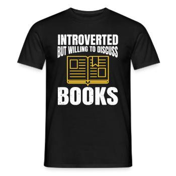 Cadeau Introverti Sarcastique Introverti - T-shirt homme - noir - Devant - AI Model Male 178 light (178cm)