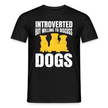 Cadeau Introverti Sarcastique Introverti - T-shirt homme - noir - Devant - AI Model Male 178 light (178cm)