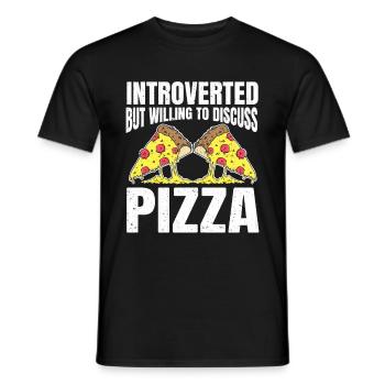 Introverted Gift Sarcastic Introverted - Men's T-Shirt - black - Front - AI Model Male 178 light (178cm)