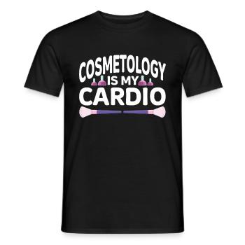 Cosmetology Gift Beautician - Men's T-Shirt - black - Front - AI Model Male 178 light (178cm)