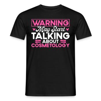 Cosmetology Gift Beautician - Men's T-Shirt - black - Front - AI Model Male 178 light (178cm)