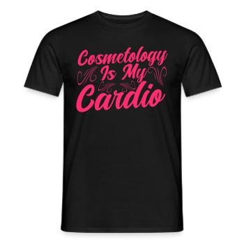 Cosmetology Gift Beautician - Men's T-Shirt - black - Front - AI Model Male 178 light (178cm)