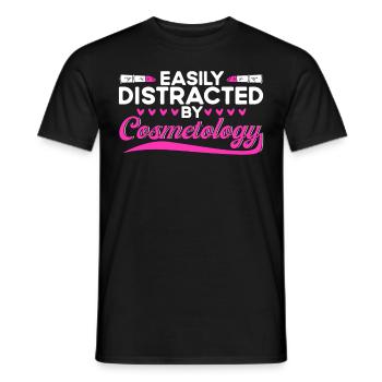Cosmetology Gift Beautician - Men's T-Shirt - black - Front - AI Model Male 178 light (178cm)