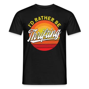 Friperie Vente à la ferme Friperie de cadeaux - T-shirt homme - noir - Devant - AI Model Male 178 light (178cm)