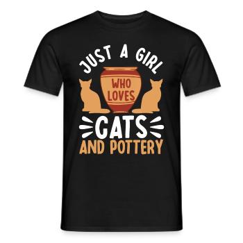 Ceramic Oven Cermaicist Ceramic Clay Oven Pot - Men's T-Shirt - black - Front - AI Model Male 178 light (178cm)