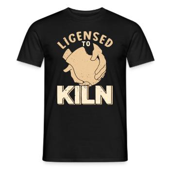Ceramic Oven Cermaicist Ceramic Clay Oven Pot - Men's T-Shirt - black - Front - AI Model Male 178 light (178cm)