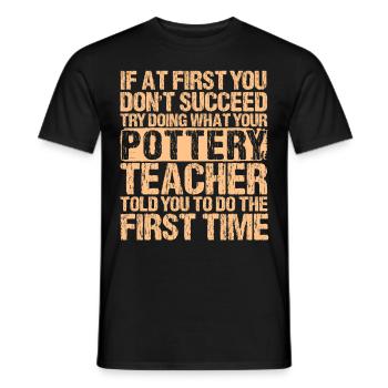 Ceramic Oven Cermaicist Ceramic Clay Oven Pot - Men's T-Shirt - black - Front - AI Model Male 178 light (178cm)