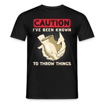 Ceramic Oven Cermaicist Ceramic Clay Oven Pot - Men's T-Shirt - black - Front - AI Model Male 178 light (178cm)