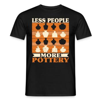 Ceramic Oven Cermaicist Ceramic Clay Oven Pot - Men's T-Shirt - black - Front - AI Model Male 178 light (178cm)