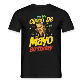 Cinco De Mayo Parti mexicain Cinco De Mayo - T-shirt homme - noir - Devant - AI Model Male 178 light (178cm)