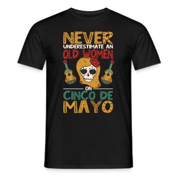 Cinco De Mayo Parti mexicain Cinco De Mayo - T-shirt homme - noir - Devant - AI Model Male 178 light (178cm)