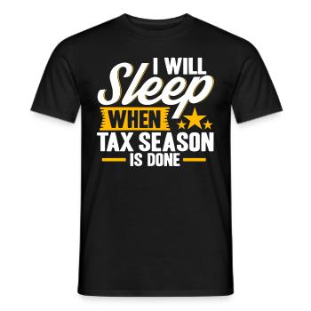 Tax Season Cpa Accountant Gift Tax Day - Men's T-Shirt - black - Front - AI Model Male 178 light (178cm)