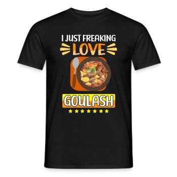 Gulasch Ungarischer Gulasch Geschenk - Männer T-Shirt - Schwarz - Vorne - AI Model Male 178 light (178cm)