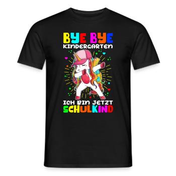 Einschulung Schulanfang Schulkind Schule Geschenk - Männer T-Shirt - Schwarz - Vorne - AI Model Male 178 light (178cm)