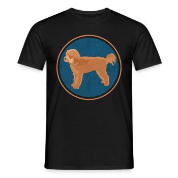 Cavapoo Dog | Cavoodle Dog Owner Gift - Men's T-Shirt - black - Front - AI Model Male 178 light (178cm)