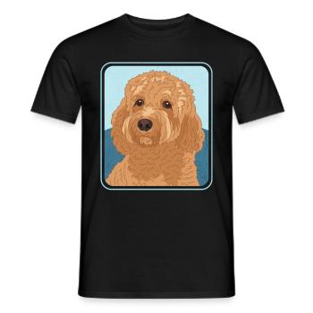 Cavapoo Dogs Cavoodle Dog Owner Gift - Men's T-Shirt - black - Front - AI Model Male 178 light (178cm)