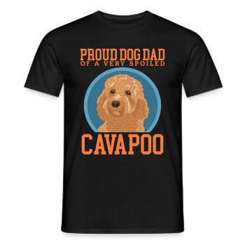 Cavapoo Dad Hunde Cavoodle Hundebesitzer Geschenk - Männer T-Shirt - Schwarz - Vorne - AI Model Male 178 light (178cm)