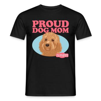 Cavapoo Mom Dog Cavoodle Dog Owner Gift - Men's T-Shirt - black - Front - AI Model Male 178 light (178cm)