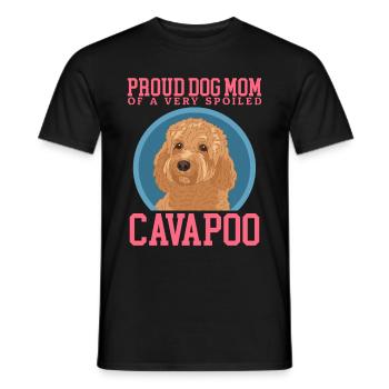 Cavapoo Mom Dogs Cavoodle Dog Owner Gift - Men's T-Shirt - black - Front - AI Model Male 178 light (178cm)