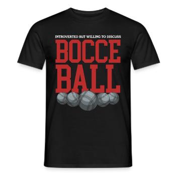 Boccia Bocciaspieler Bocce Boulesport Geschenk - Männer T-Shirt - Schwarz - Vorne - AI Model Male 178 light (178cm)