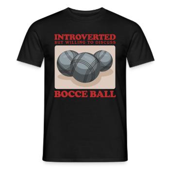 Boccia Bocciaspieler Boulesport Bocce Geschenk - Männer T-Shirt - Schwarz - Vorne - AI Model Male 178 light (178cm)