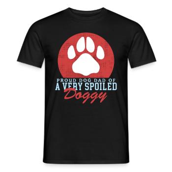Dog Daddy Master Dogs Dog Owner Cadeau - T-shirt homme - noir - Devant - AI Model Male 178 light (178cm)