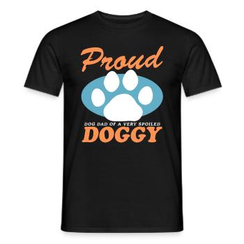 Dog Daddy Master Dog Owner Dog Gift - T-shirt homme - noir - Devant - AI Model Male 178 light (178cm)