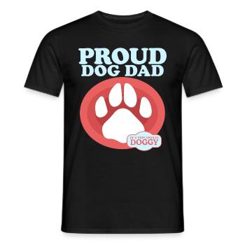 Dog Daddy Dog Owner Master Dog Cadeau - T-shirt homme - noir - Devant - AI Model Male 178 light (178cm)