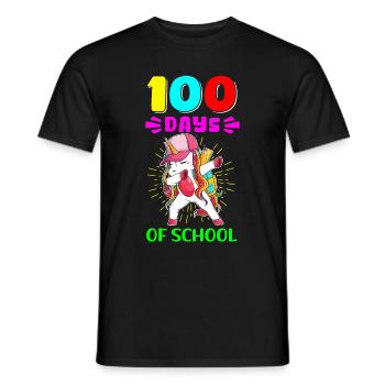 100 School Days School Kids Student Gift - Men's T-Shirt - black - Front - AI Model Male 178 light (178cm)
