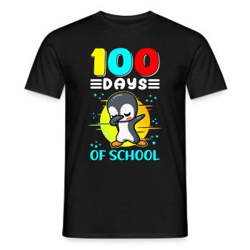 100 School Days Kids School Student Gift - Men's T-Shirt - black - Front - AI Model Male 178 light (178cm)