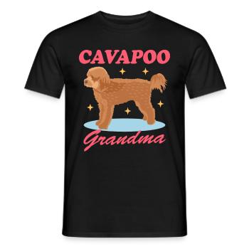 Cavapoo Grandma | Cavoodle Hundebesitzer Geschenk - Männer T-Shirt - Schwarz - Vorne - AI Model Male 178 light (178cm)