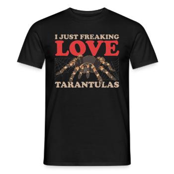 Vogelspinnen Spinne Vogelspinne Geschenk - Männer T-Shirt - Schwarz - Vorne - AI Model Male 178 light (178cm)